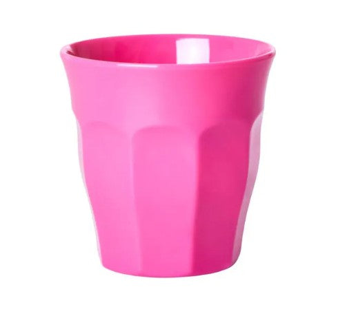 RICE Becher Melamin, Größe Medium, PINK