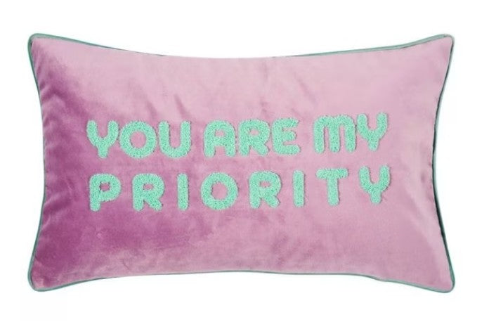 PAD CONCEPT Kissenhülle, mit oder ohne Füllung, LETTERS You are my priority