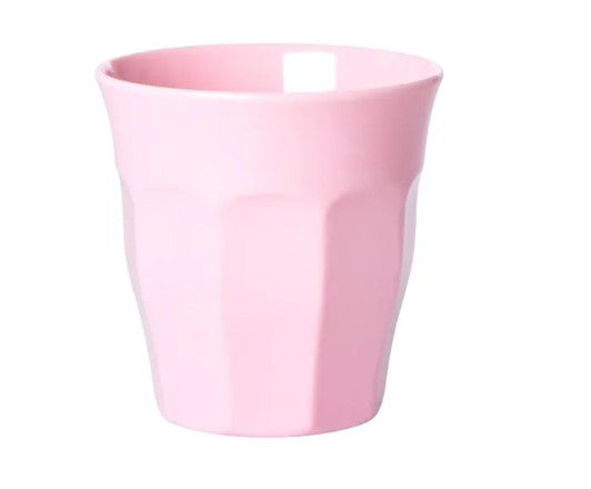 RICE Becher Melamin, Größe Medium, ROSA