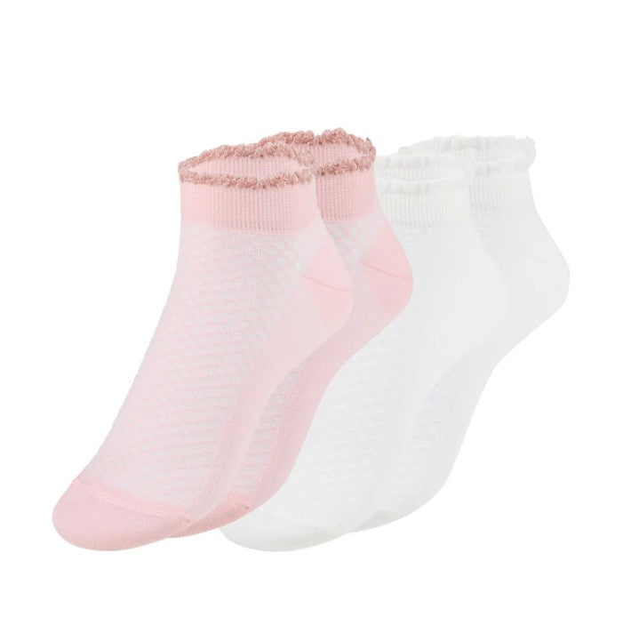 OOLEY Socken Elegant Sneaker Rose - Doppelpack