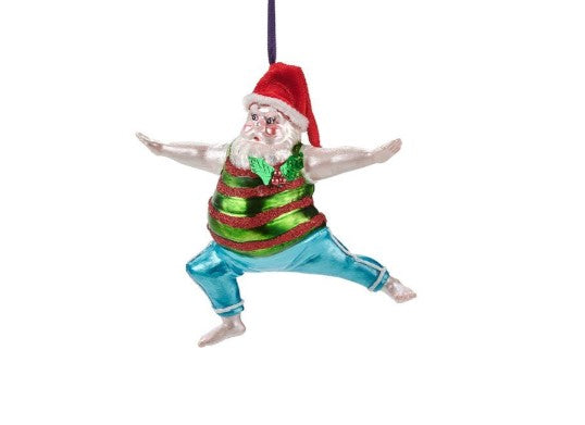 WEIHNACHTSKUGEL Weihnachtsmann Yoga