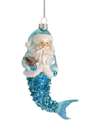 WEIHNACHTSKUGEL Santa mit Flosse
