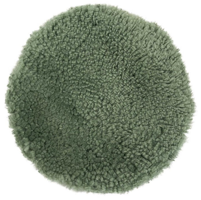 PAD CONCEPT SCHAFFELL SHAUN, Echtfell, Farbe Dunkelgrün, Durchmesser 35cm