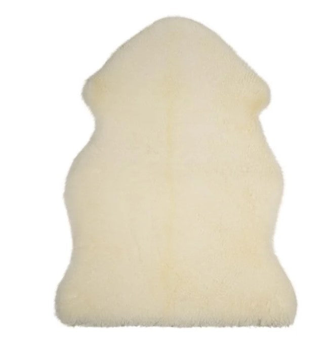 PAD CONCEPT SCHAFFELL SHAUN, Echtfell, Farbe Ivory Creme Weiß, 60x90 cm