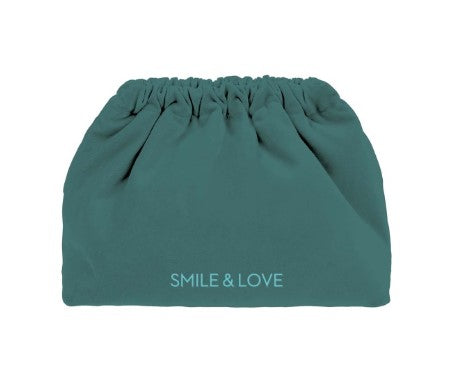 SORBET ISLAND Tasche Clutch "SMILE & LOVE", Farbe Petrol