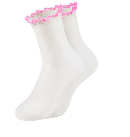 OOLEY Socken Spaghetti Offwhite Weiß