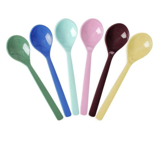 RICE Teelöffel 6er Set Farbe Bunt