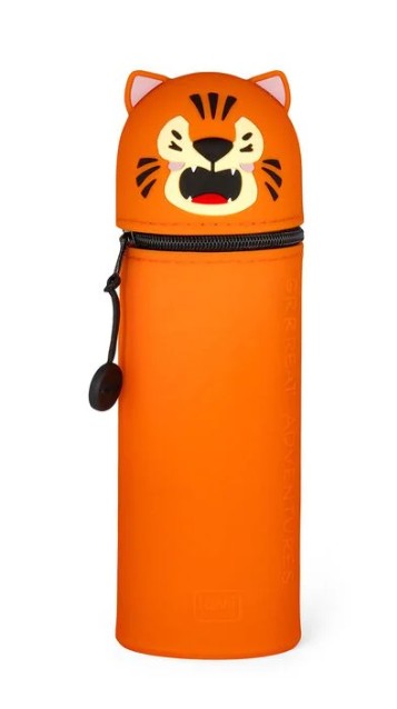LEGAMI 2-in-1-Federmäppchen aus Silikon - Kawaii TIGER
