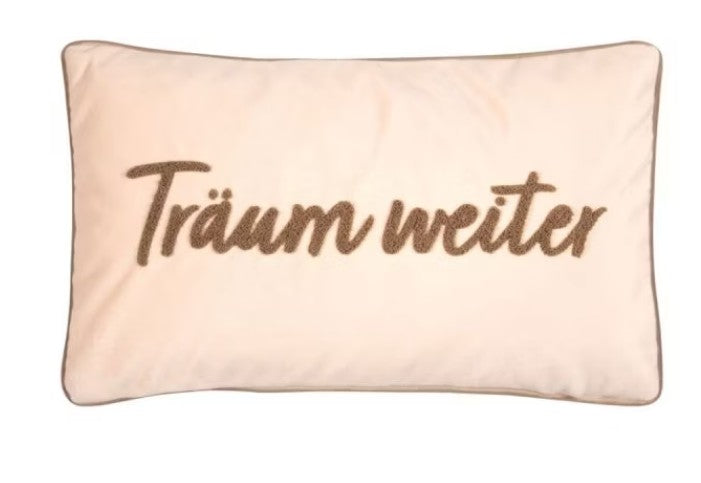PAD CONCEPT Kissenhülle, mit oder ohne Füllung, LETTERS Träum weiter