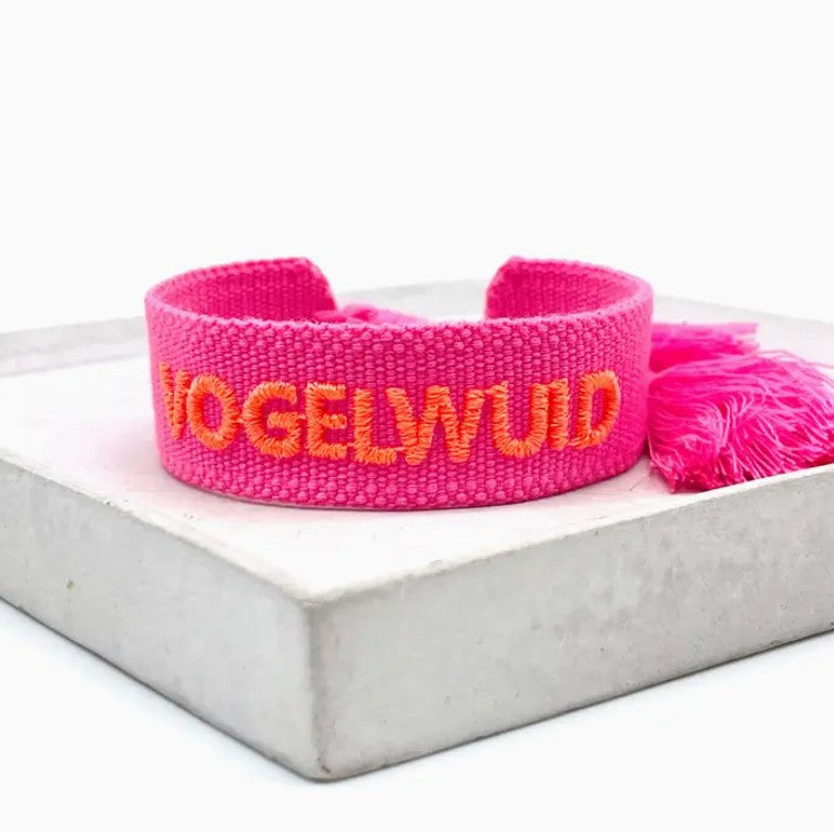STATEMENT ARMBAND aus Stoff VOGELWUID