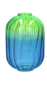 GIFTCOMPANY Vase Voile, Farbe Blau/Grün