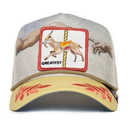 GOORIN BROS Trucker Baseball Cap Pferd Karussell Ziege GREATEST