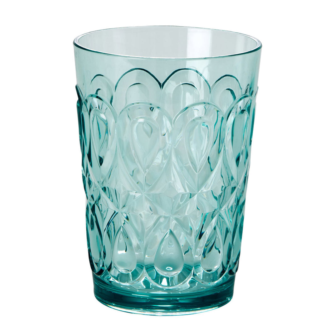 RICE Acryl Glas, Farbe Blau