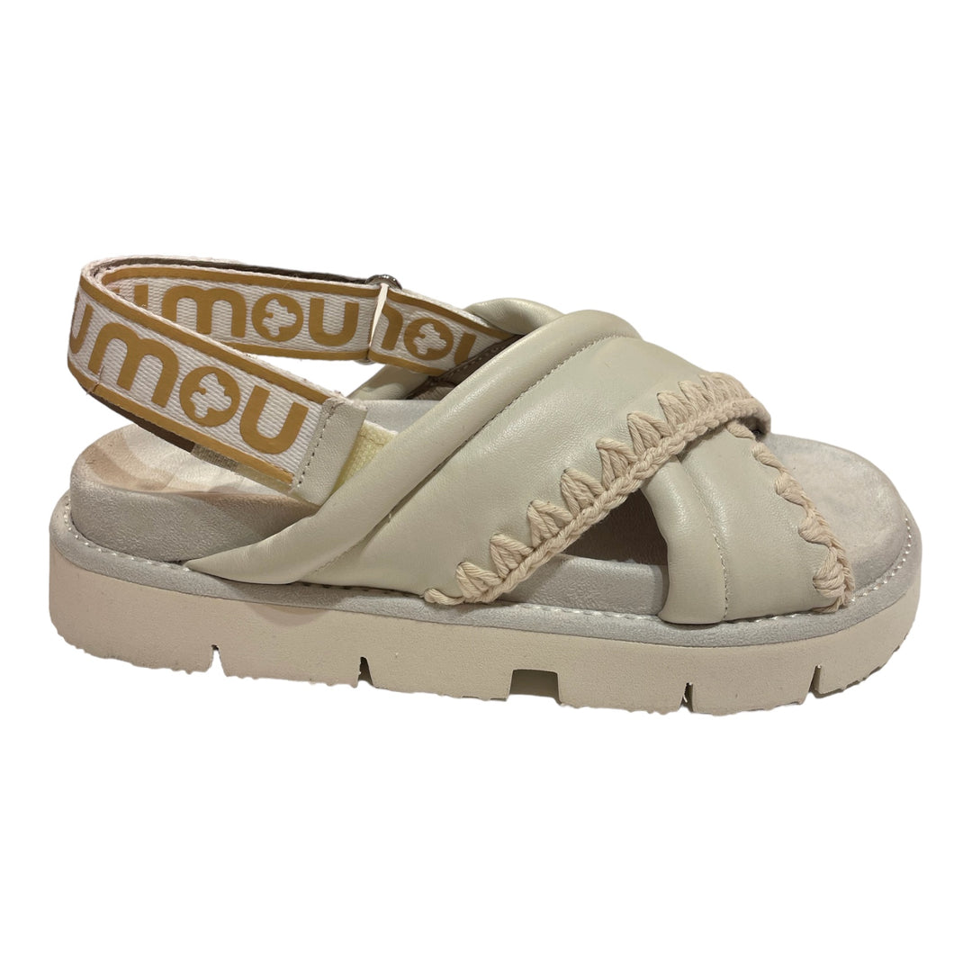 MOU Sandale Bio Criss-Cross Upper White