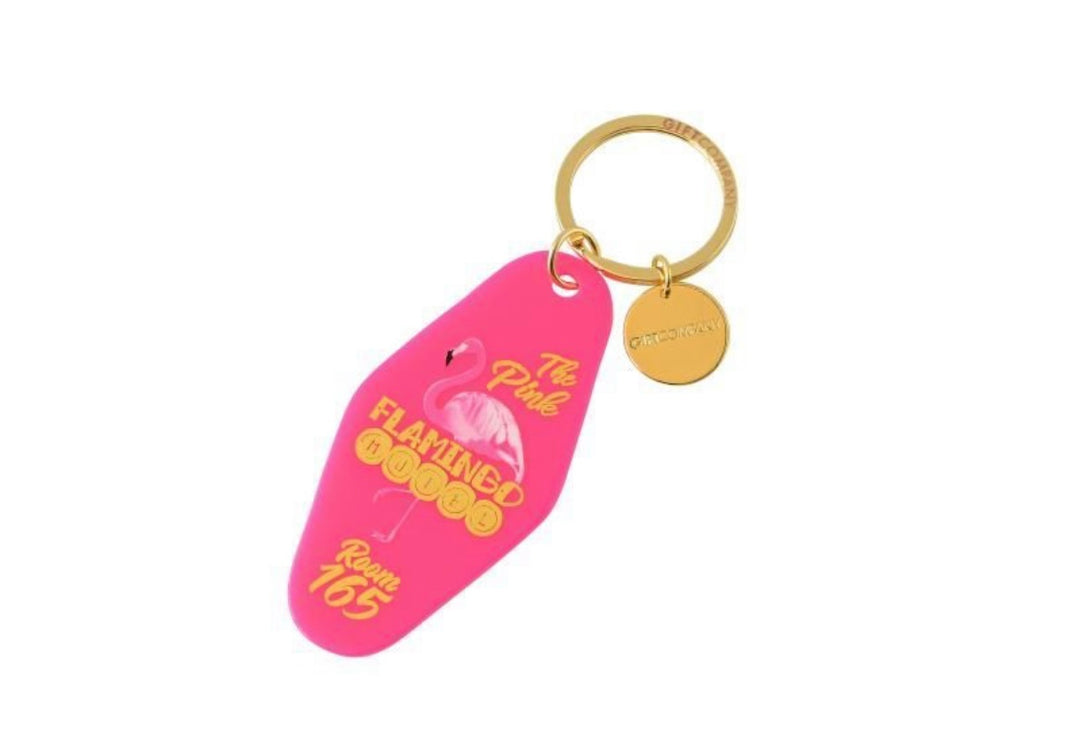 GIFTCOMPANY Schlüsselanhänger FLAMINGO HOTEL, Farbe Pink