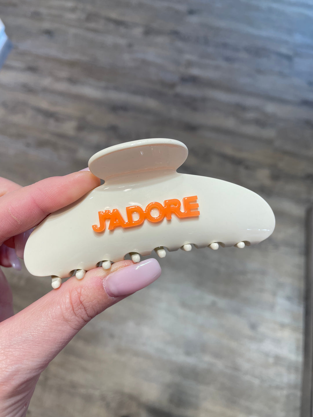 HAARKLAMMER J’adore, Farbe Creme