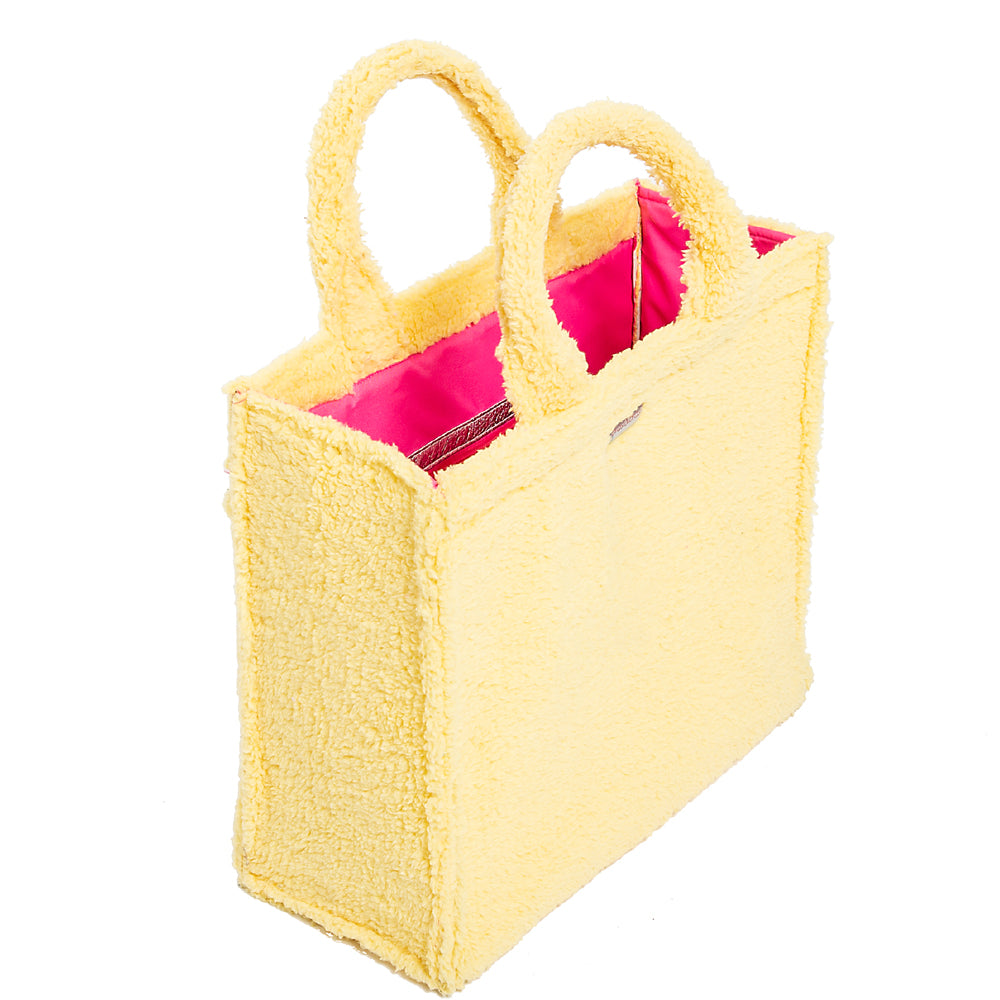 BRASI&BRASI Shopper Flausch, groß, Farbe Gelb