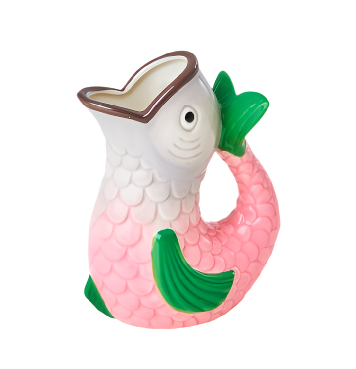 RICE Keramik Vase/Milchkännchen FISCH