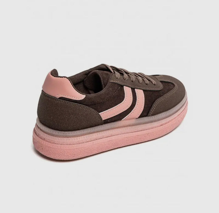 KARINSSCHWESTER SNEAKER Capitola Coast, Braun/Rosa