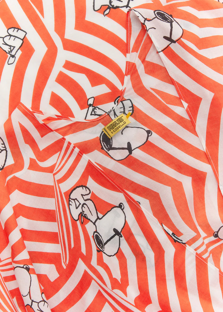 CODELLO Poncho Kimono Peanuts™ SNOOPY Farbe Rot/Orange