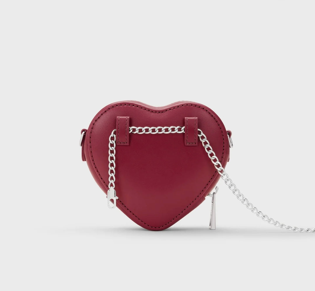weat Tasche HEART BAG, Farbe Burgundy Silver