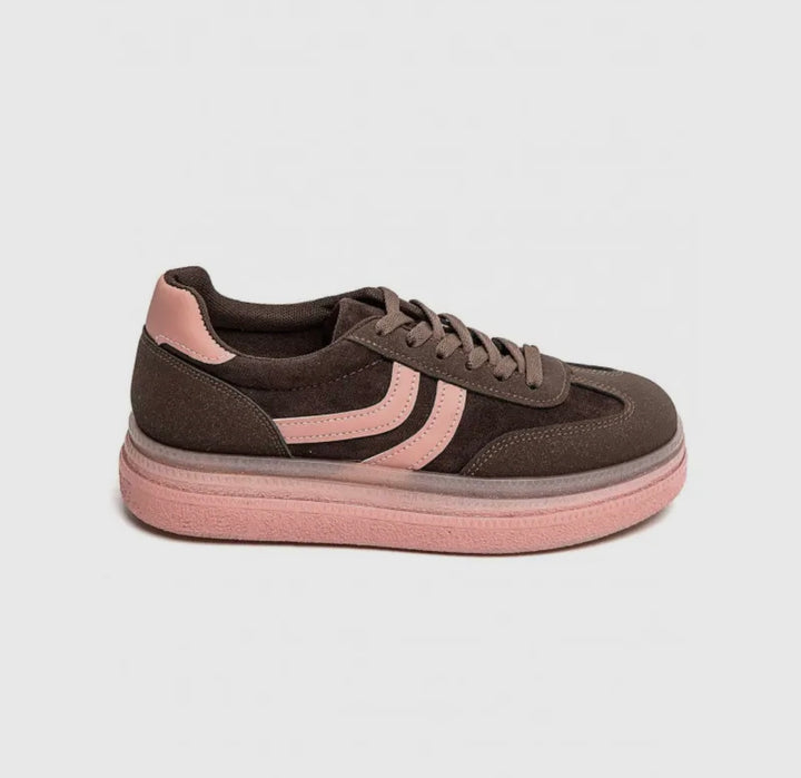 KARINSSCHWESTER SNEAKER Capitola Coast, Braun/Rosa