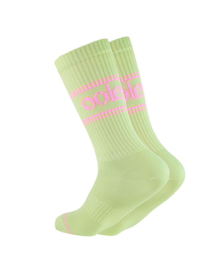 OOLEY Socken Pastel Neon Butterfly Hellgrün