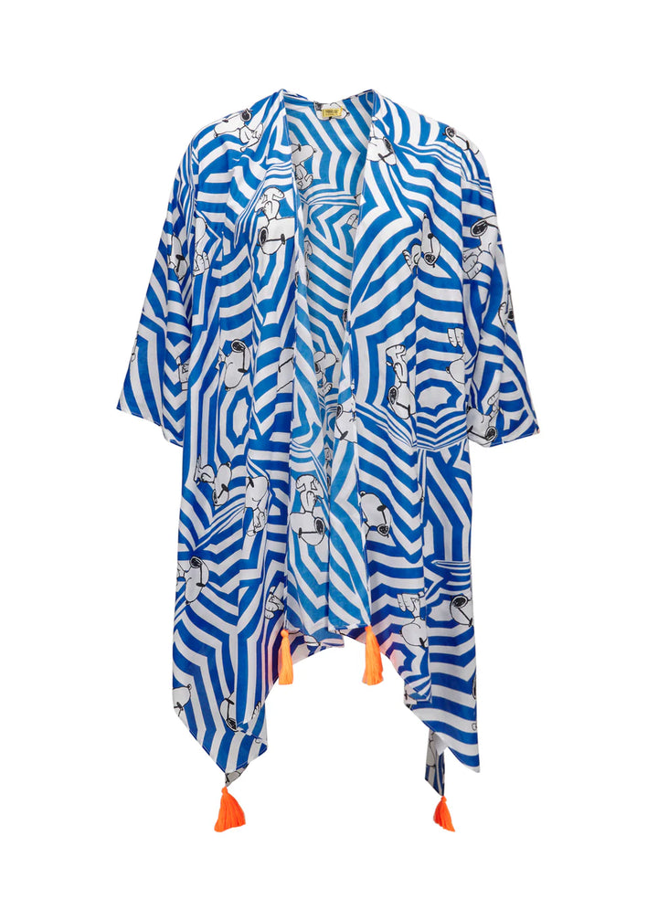 CODELLO Poncho Kimono Peanuts™ Snoopy Farbe Blau