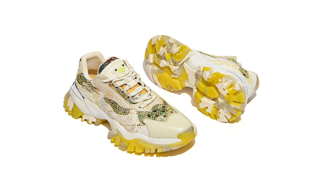 JOIA PARIS Schuhe Sneaker Diamond Beige Yellow