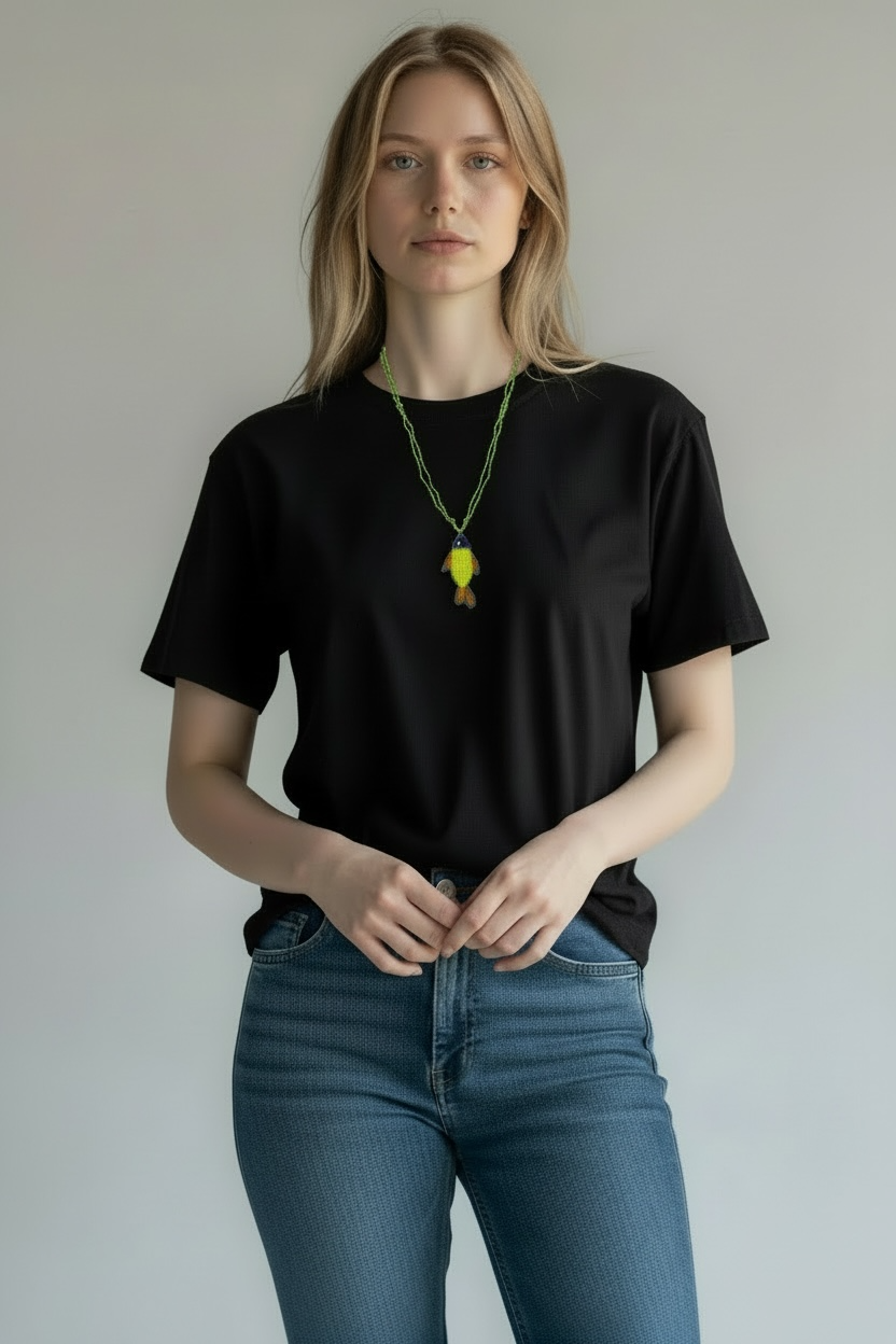 SOULKATHRINE Halskette Fisch Grün