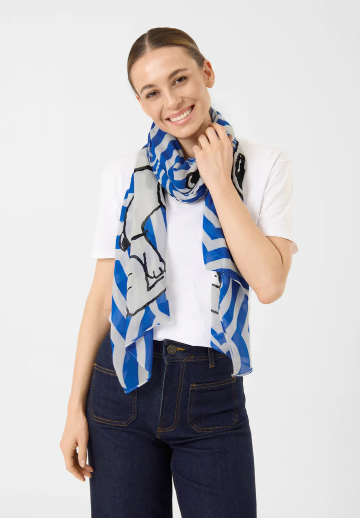 CODELLO Tuch Peanuts™ Snoopy, Farbe Blau