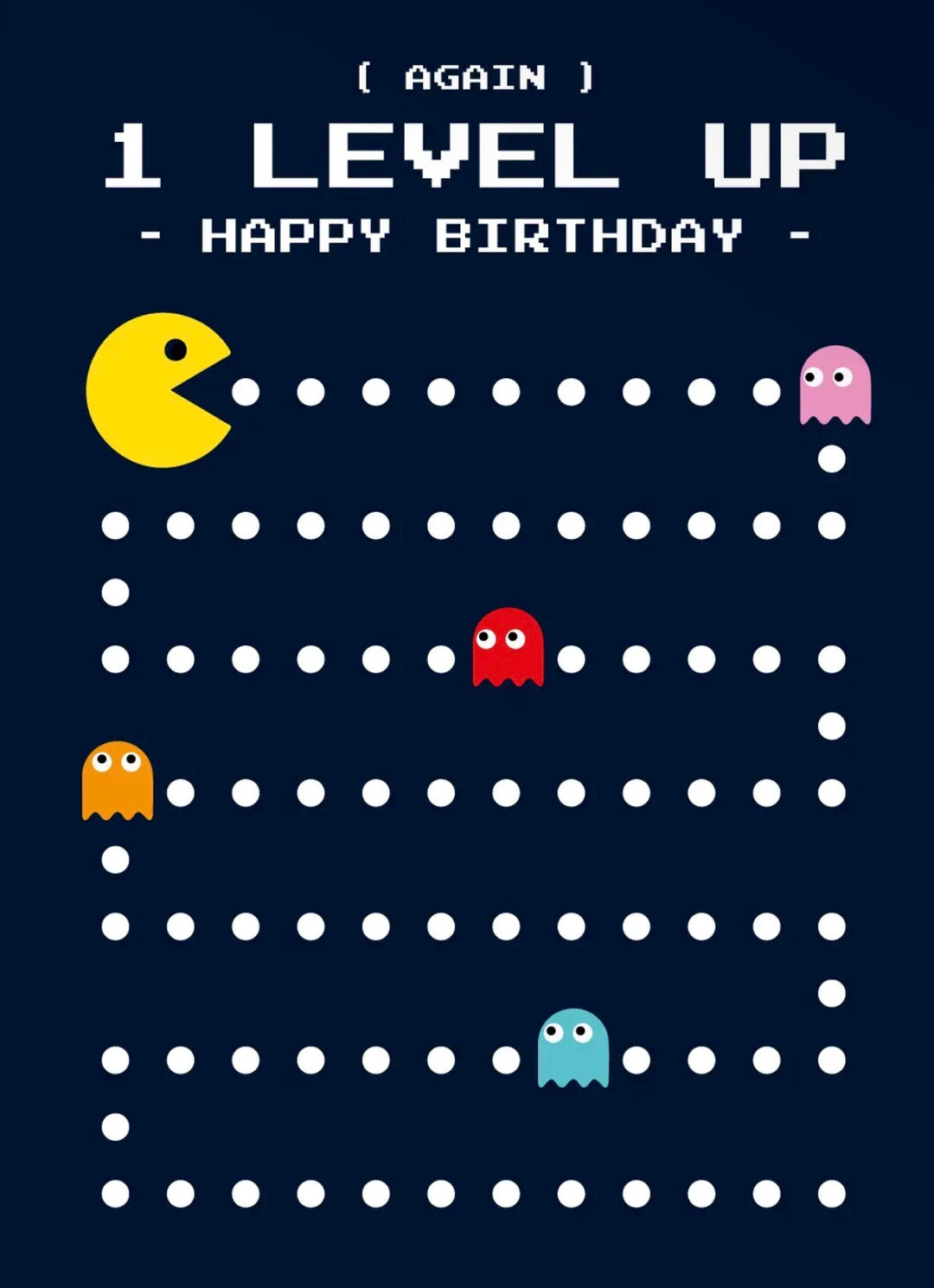 POSTKARTE Happy Birthday. 1 Level up.