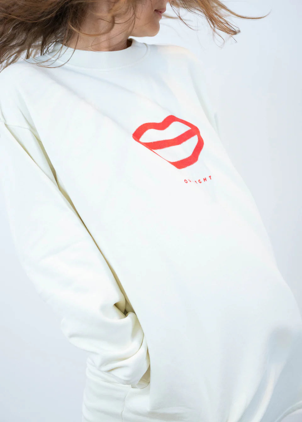 OUTRYGHT Kleid Tee Dress Lip