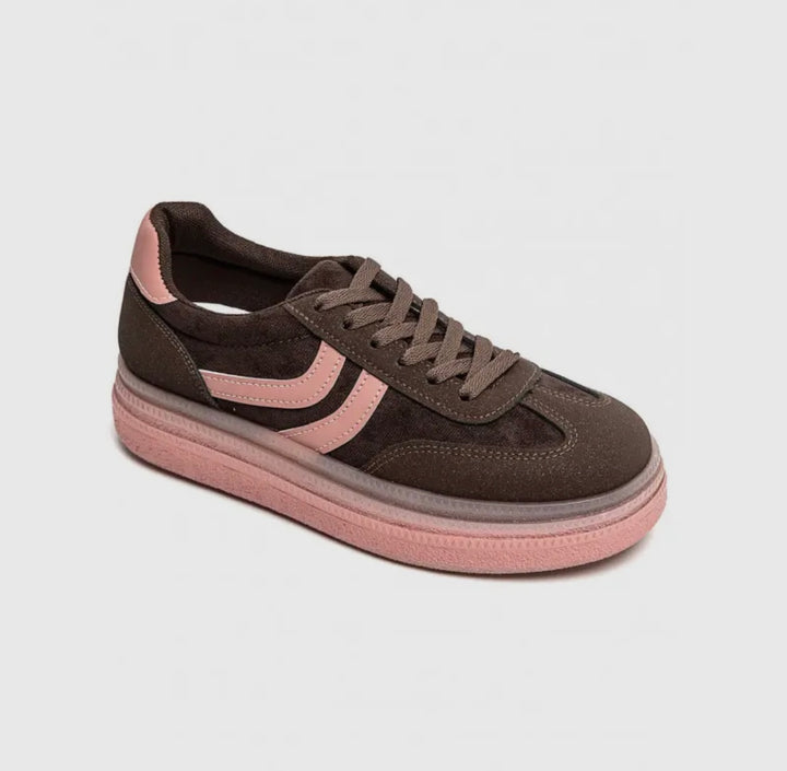 KARINSSCHWESTER SNEAKER Capitola Coast, Braun/Rosa