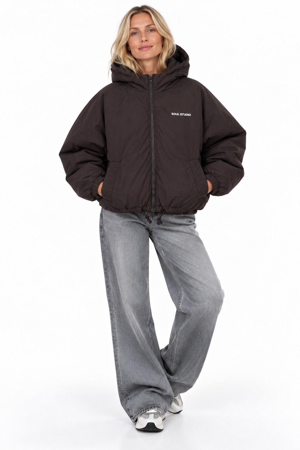 SMITH & SOUL Jacke, mit Kapuze, Farbe dunkles Schokobraun