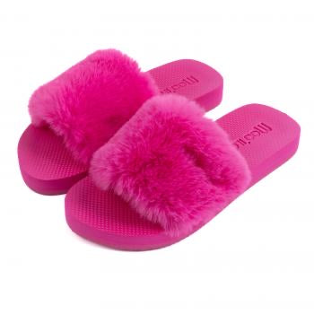 MOO ILO Schuhe Flipis Flausch Edition, Farbe Pink