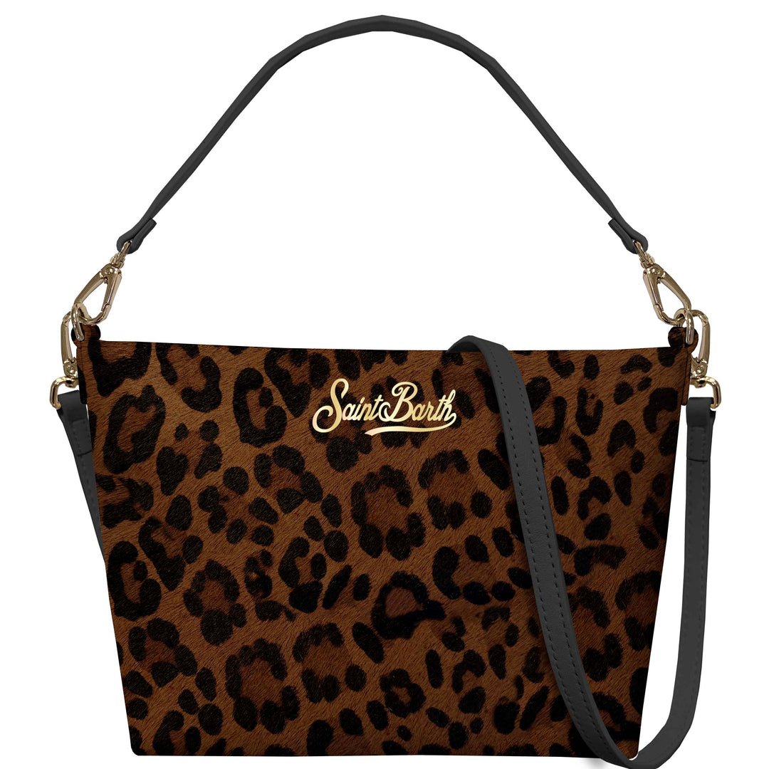 MC2 SAINT BARTH Pochette Echtleder, Design Leopard
