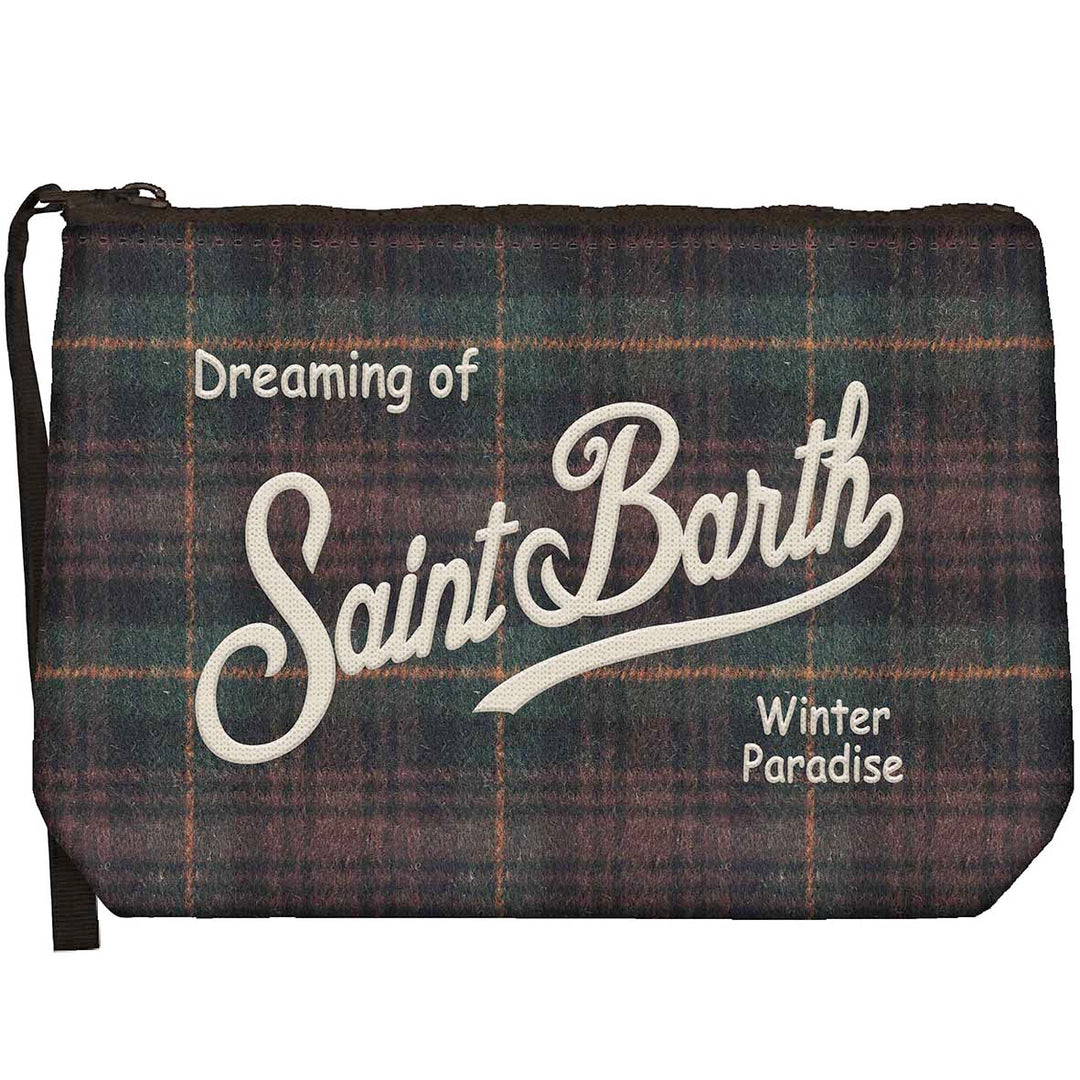 MC2 SAINT BARTH Aline Wool Tartan Pochette