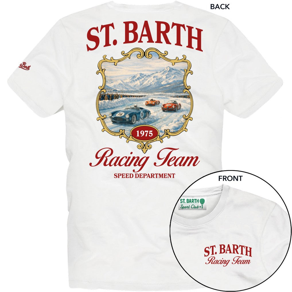 MC2 Saint Barth T-Shirt Tennis Court, Farbe Rot