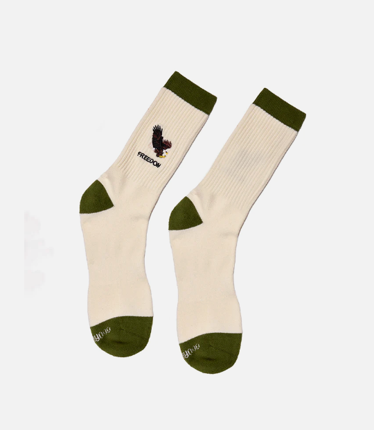 GOORIN BROS Socken FREEDOM, Farbe Weiß/Grün
