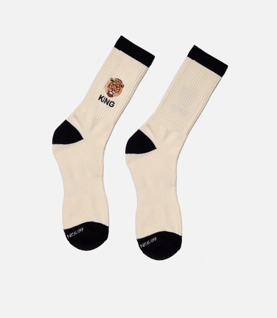 GOORIN BROS Socken KING, Farbe Weiß/Schwarz