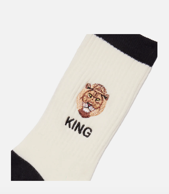 GOORIN BROS Socken KING, Farbe Weiß/Schwarz