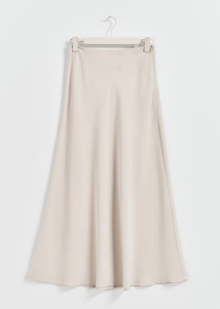 GINA TRICOT langer Rock BEIGE