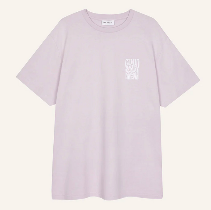 OH APRIL Good Karma Club T-Shirt FLIEDER