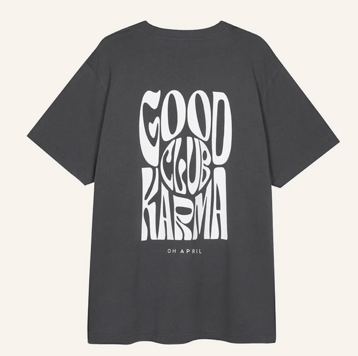 OH APRIL Good Karma Club T-Shirt ANTHRAZIT