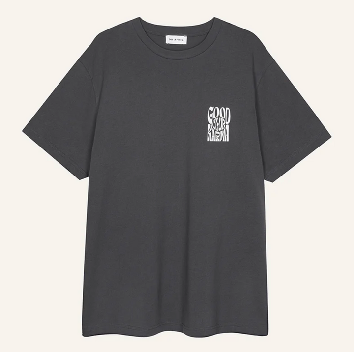 OH APRIL Good Karma Club T-Shirt ANTHRAZIT