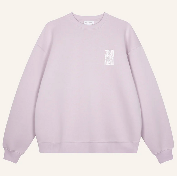 OH APRIL Good Karma Club Sweatshirt FLIEDER