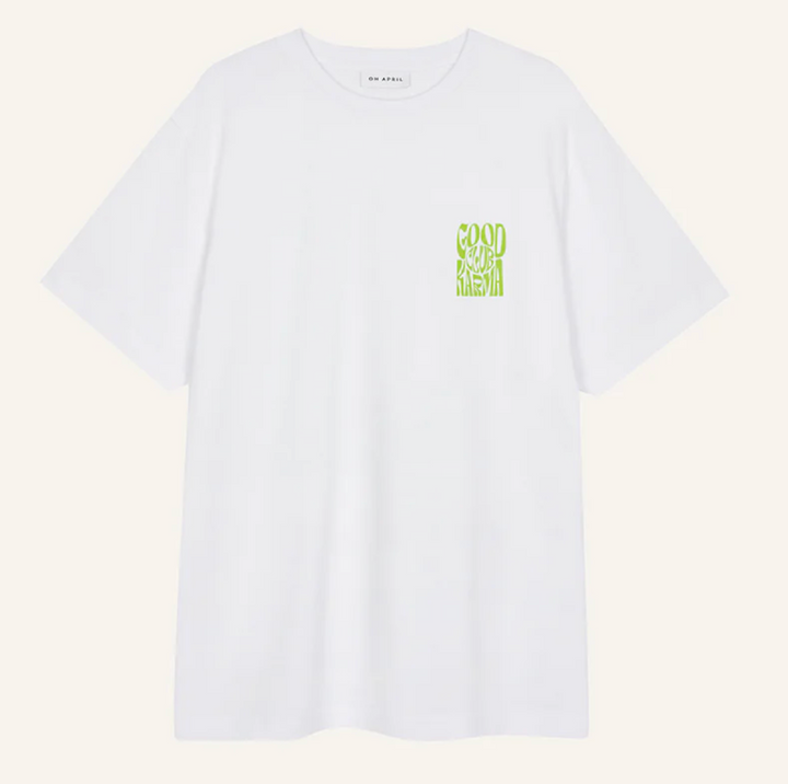 OH APRIL Good Karma Club T-Shirt LIMETTE