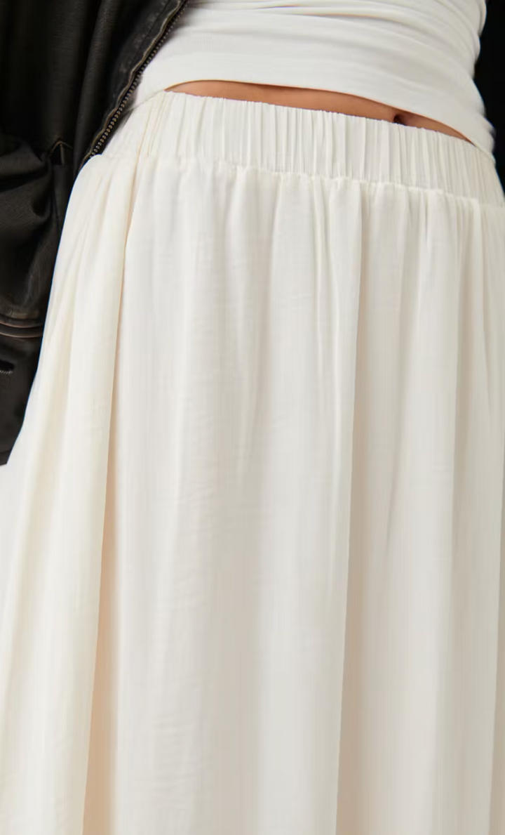 GINA TRICOT langer Rock Creme