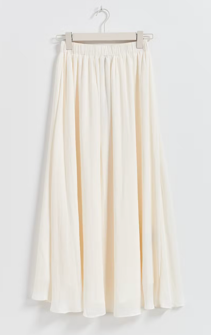 GINA TRICOT langer Rock Creme